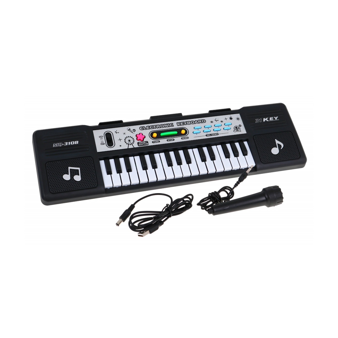 31-klávesový Keyboard pre deti 5+ Mikrofón + Režim lekcie - model č. 3108