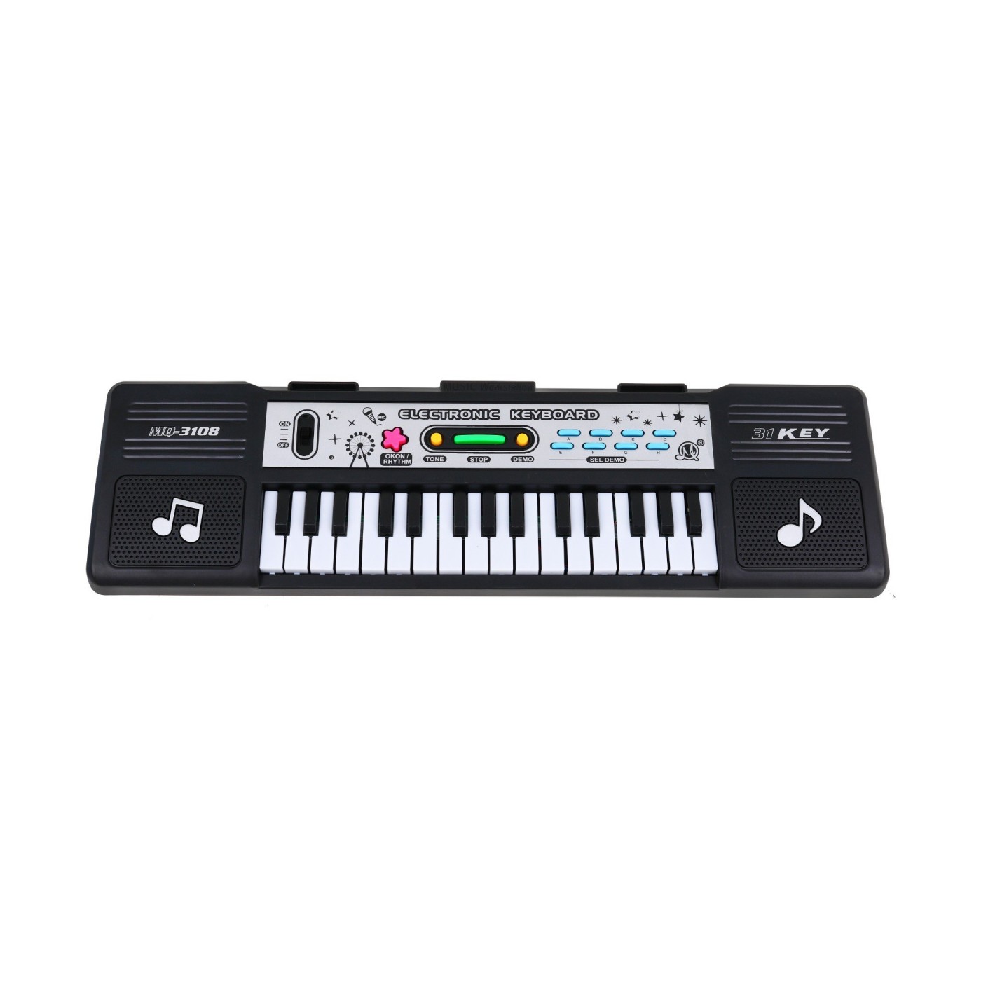 31-klávesový Keyboard pre deti 5+ Mikrofón + Režim lekcie - model č. 3108