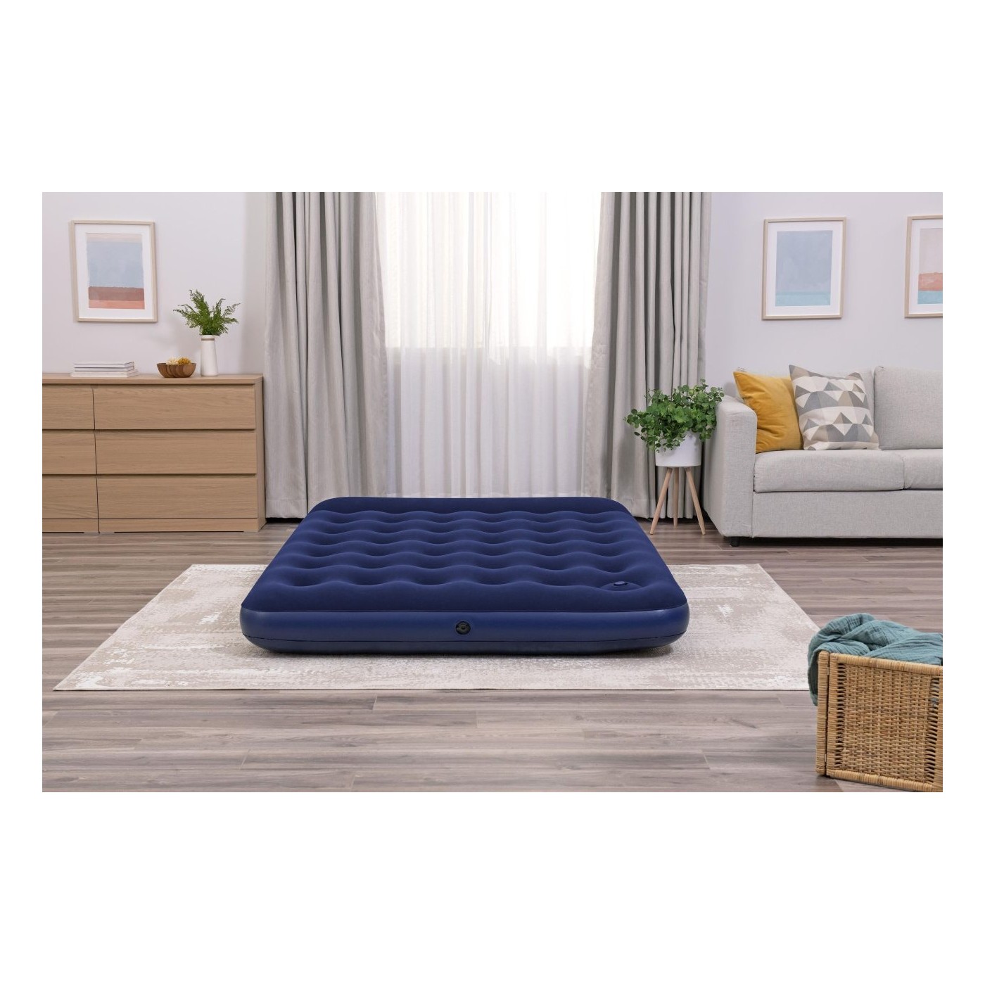 Velúrový matrac QUEEN 203/152/28cm BESTWAY