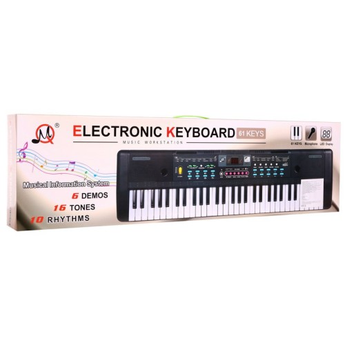 Klávesy pre deti 5+ Stojan na noty Mikrofón + Farebné tlačidlá - model č. 605