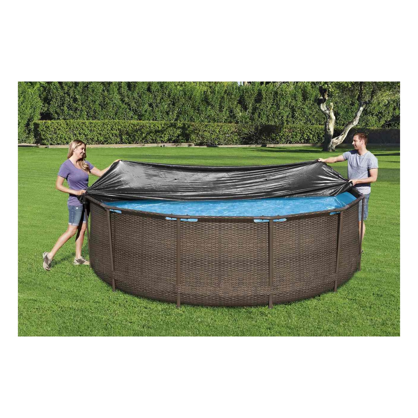 Zastrešenie 370 cm pre rámový a panelový bazén 360-366cm/12FT BESTWAY