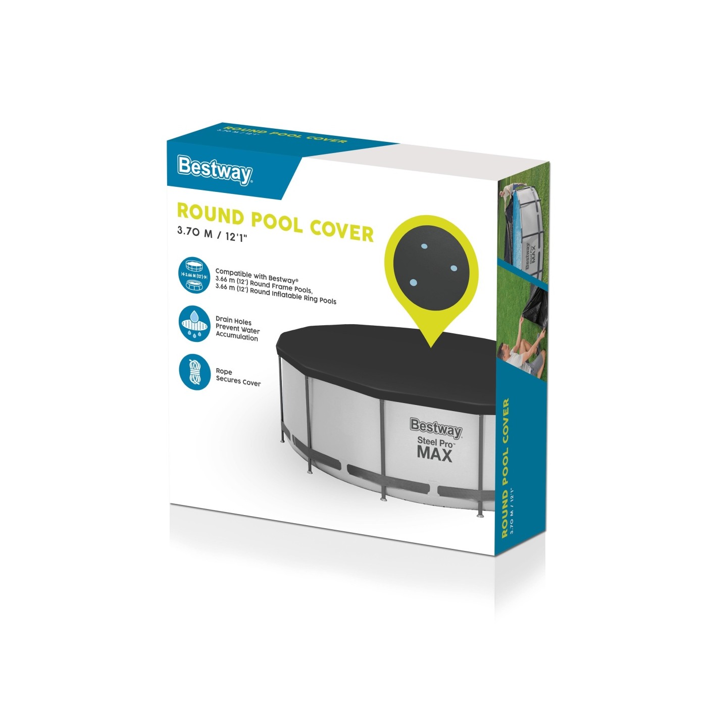 Zastrešenie 370 cm pre rámový a panelový bazén 360-366cm/12FT BESTWAY