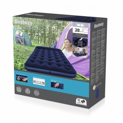 Velúrový matrac s pumpičkou 191/137/28 cm BESTWAY