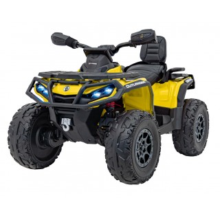 Štvorkolka Quad Can Am Outlander s diaľkovým ovládaním žltá