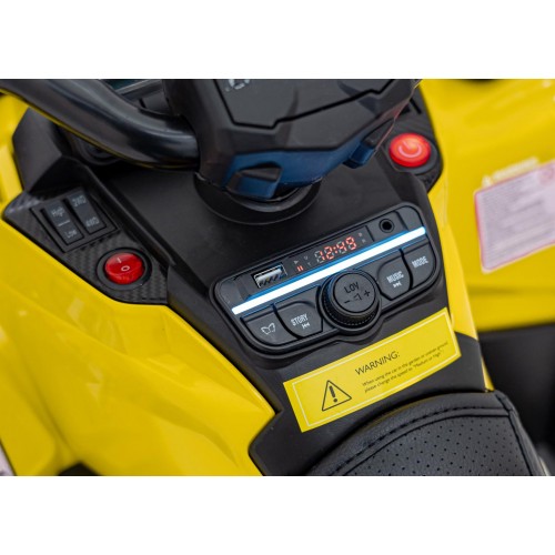 Štvorkolka Quad Can Am Outlander s diaľkovým ovládaním žltá