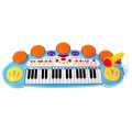 Klávesy Bubny MP3 USB 3 Oktávy Modráé