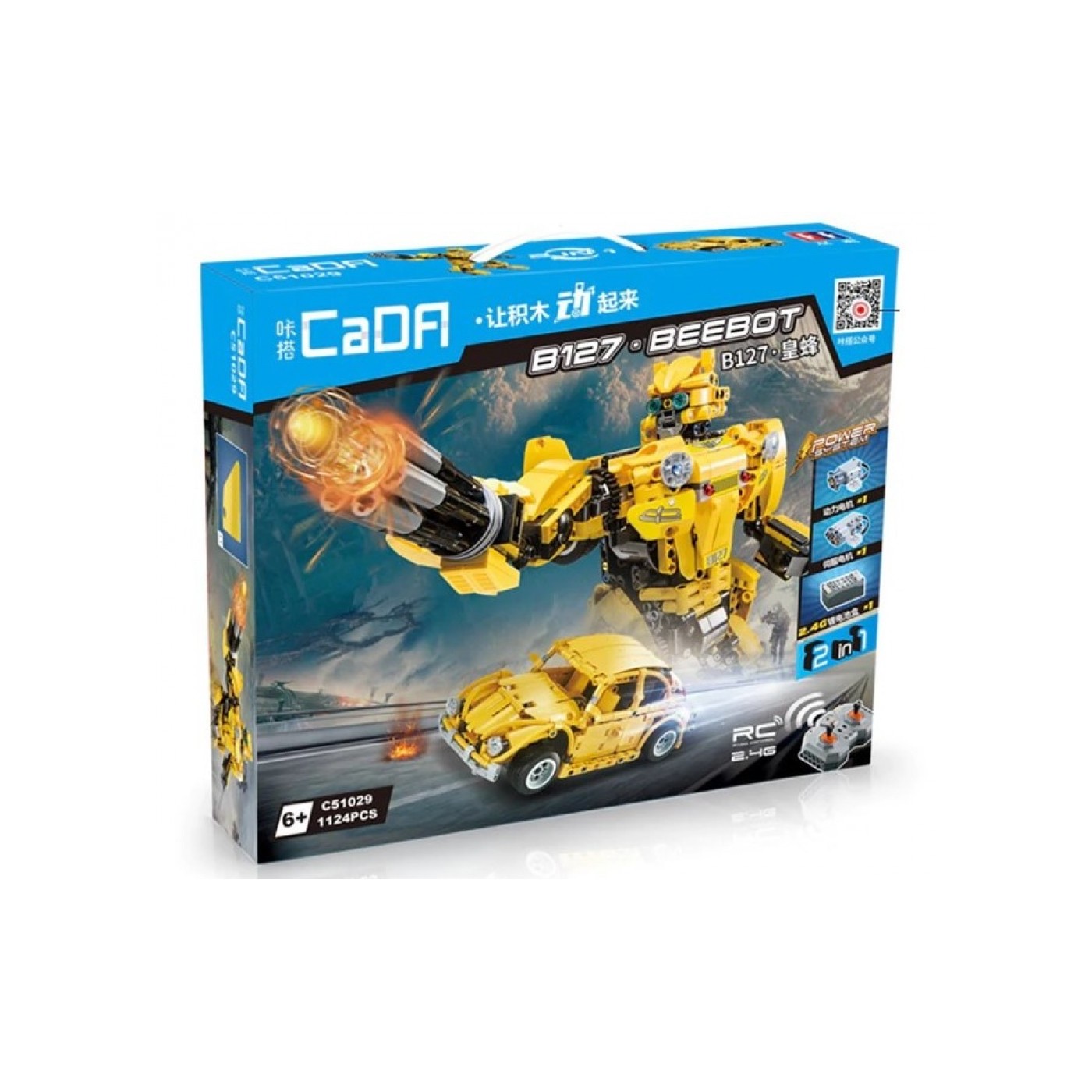 Stavebica 2v1 Robot Autíčko EE