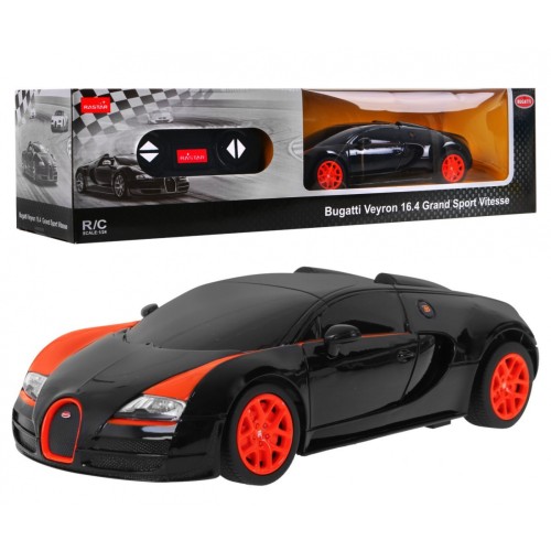 Autíčko R C Bugatti Grand Sport Vitesse Čierne 1 24 RASTAR