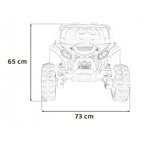 Buggy UTV 2000M Racing Auto na batériu Zlaté + MP3 Zvuky Svietidlá + Ovládač + Pomalý štart