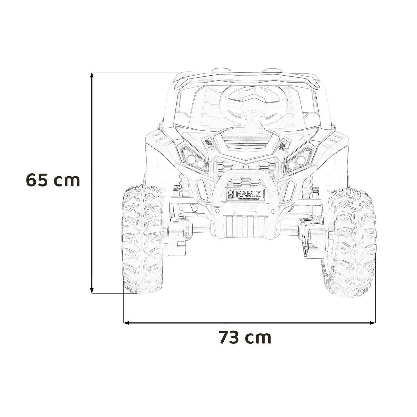 Buggy UTV 2000M Racing Auto na batériu Červené + MP3 Zvuky Svietidlá + Ovládač + Pomalý štart