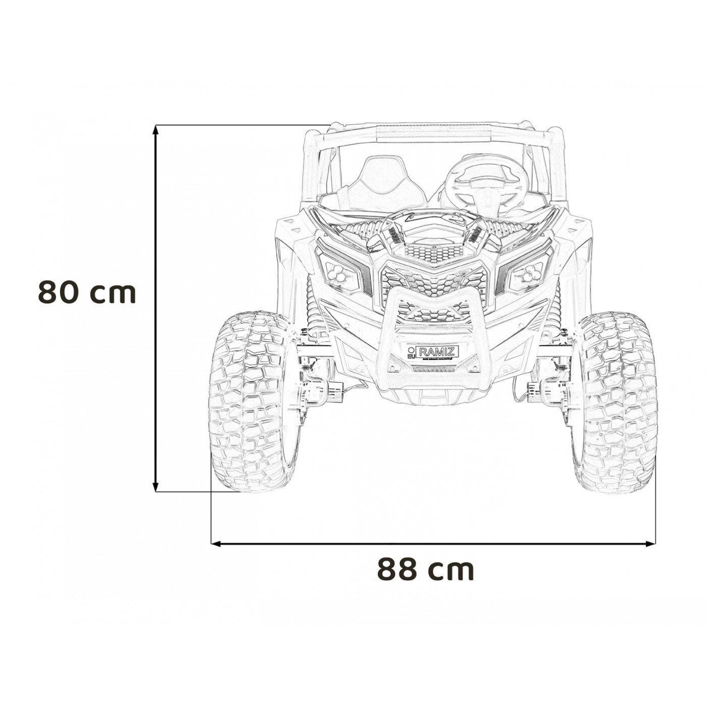 copy of Traktor Blazin BW na akumulator Żółty + Pilot + Wolny Start + Dźwięki Światła