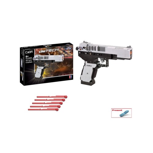 Stavebnica CaDA 412 ks. Pištoľ MK23 pre deti 8+ Funkcia strieľania