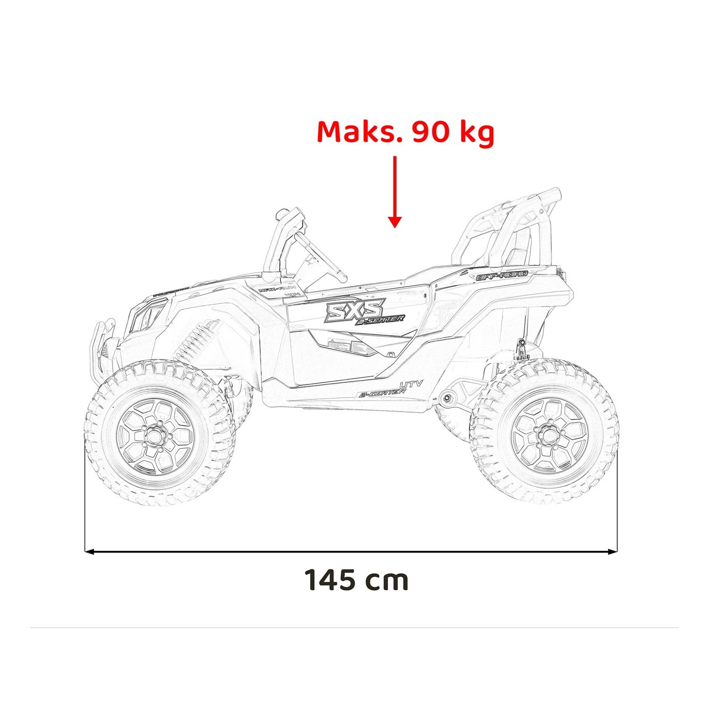 copy of Traktor Blazin BW na akumulator Żółty + Pilot + Wolny Start + Dźwięki Światła