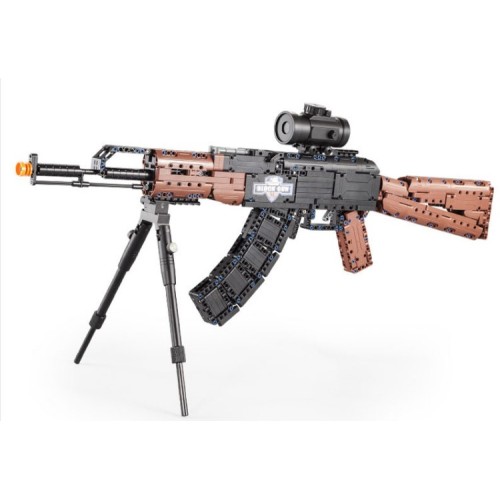 Stavebnica CaDA 738 ks. Puška AK47 pre deti 6+ Funkcia strieľania + Pohyblivé funkcie