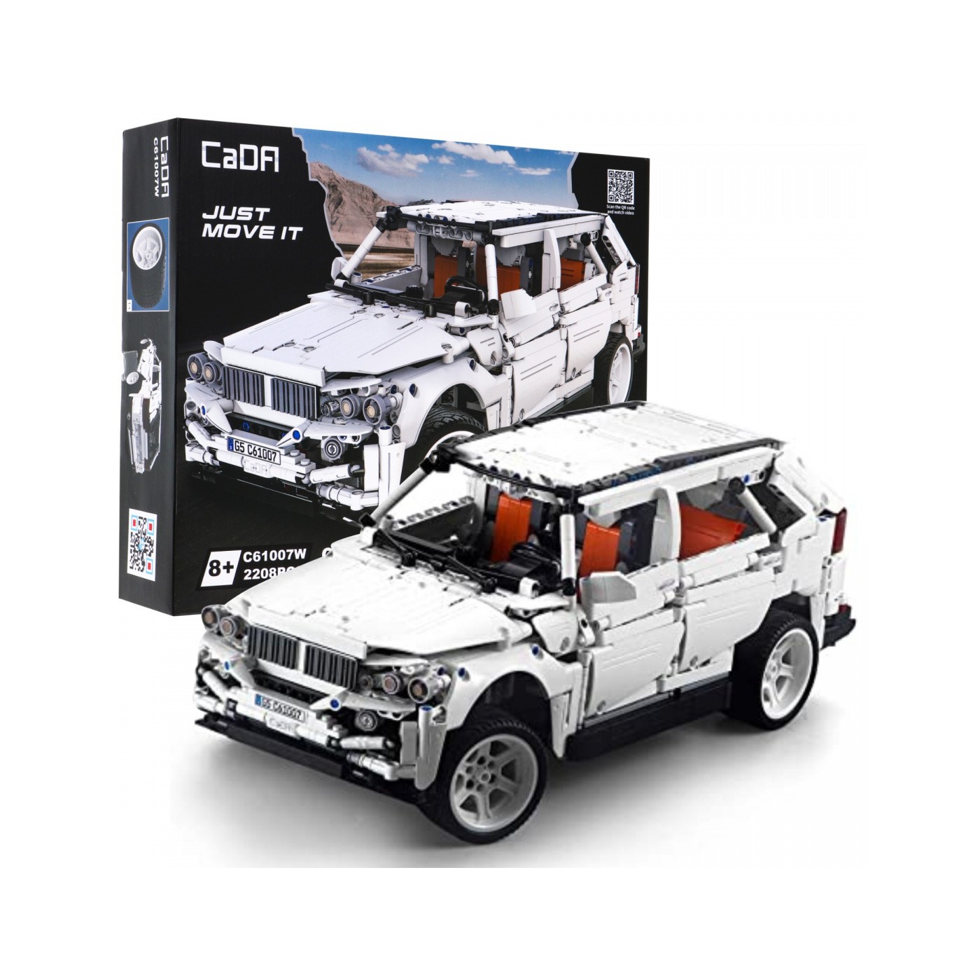 Stavebnica CaDA 2208 ks. Diaľkovo ovládané autíčko G5 4x4 pre deti 8+