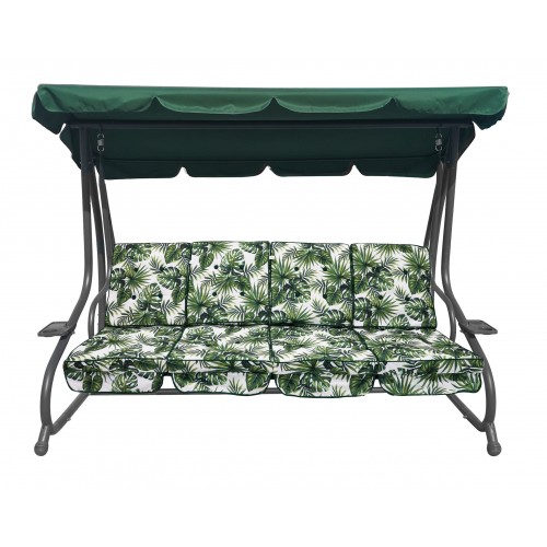 Obrovská záhradná hojdačka opletená 2x1 listami