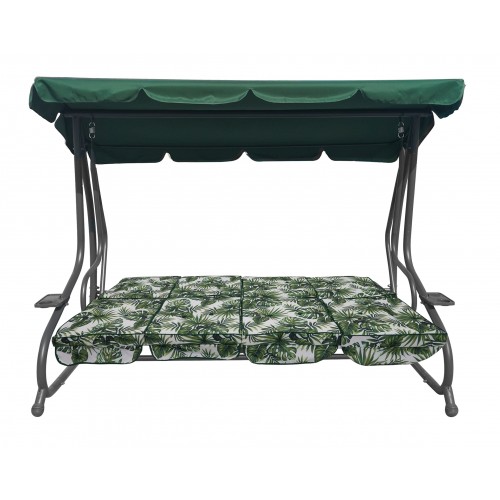 Obrovská záhradná hojdačka opletená 2x1 listami