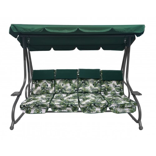 Obrovská záhradná hojdačka opletená 2x1 listami