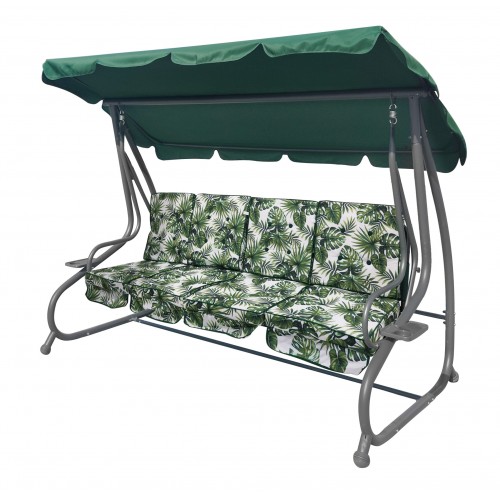 Obrovská záhradná hojdačka opletená 2x1 listami