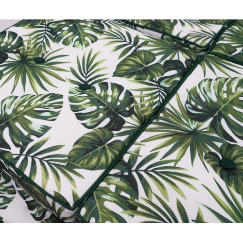 Obrovská záhradná hojdačka opletená 2x1 listami