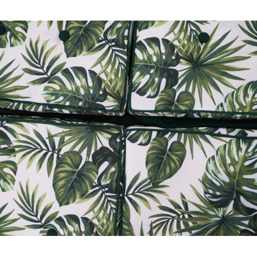 Obrovská záhradná hojdačka opletená 2x1 listami