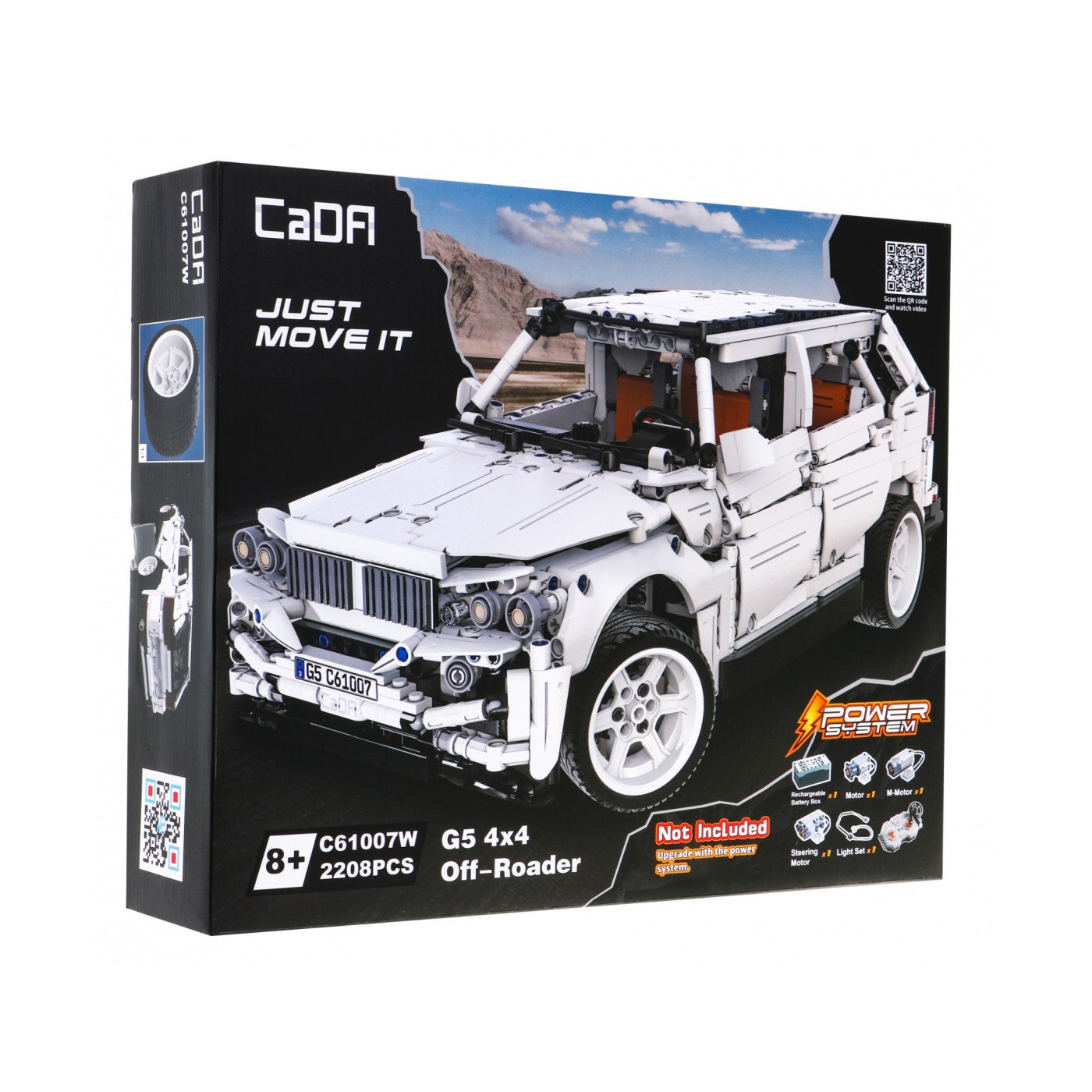 Stavebnica CaDA 2208 ks. Diaľkovo ovládané autíčko G5 4x4 pre deti 8+