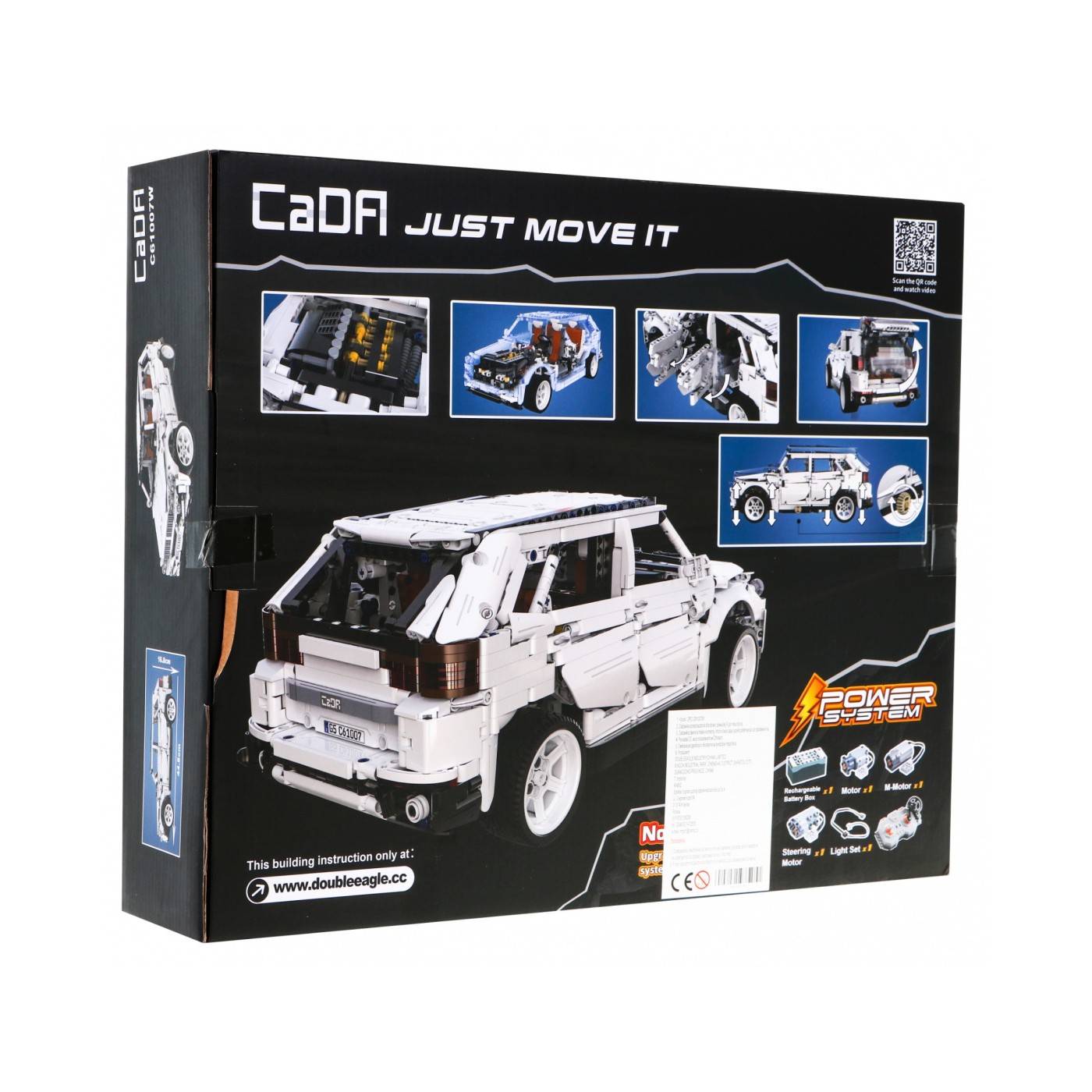 Stavebnica CaDA 2208 ks. Diaľkovo ovládané autíčko G5 4x4 pre deti 8+