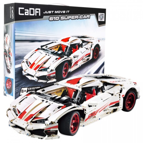 Stavebnica CaDA 1696 ks. Športové autíčko 610 SUPER-CAR pre deti 8+
