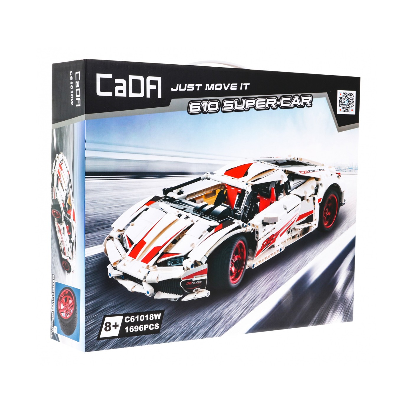 Stavebnica CaDA 1696 ks. Športové autíčko 610 SUPER-CAR pre deti 8+