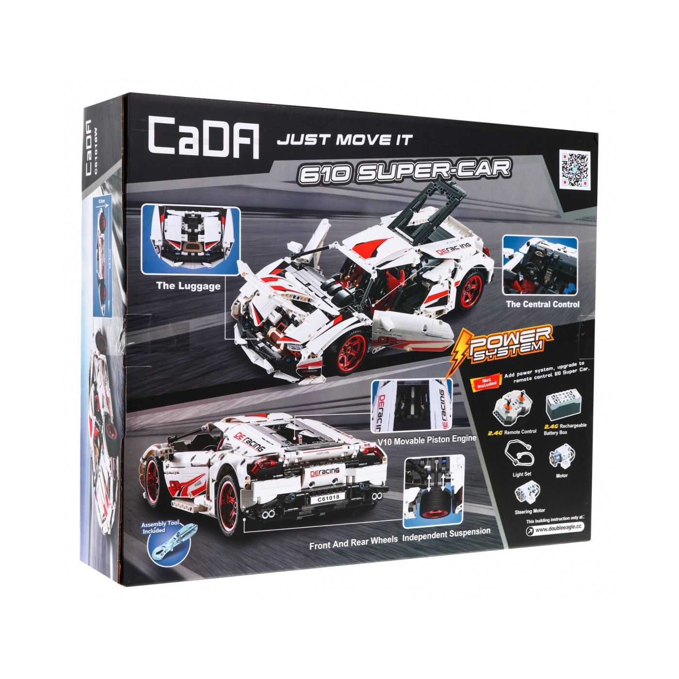 Stavebnica CaDA 1696 ks. Športové autíčko 610 SUPER-CAR pre deti 8+