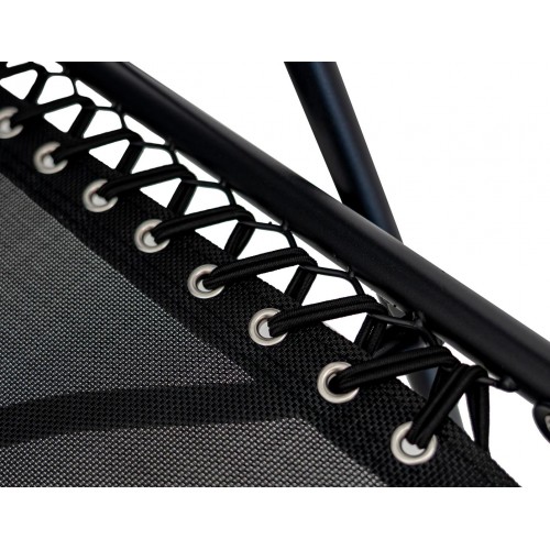 Záhradné a plážové ležadlo čierne