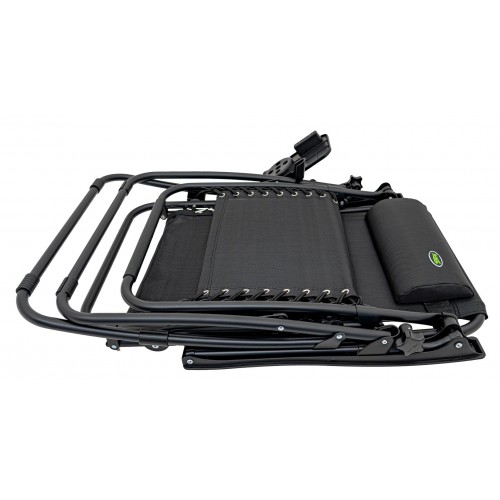 Záhradné a plážové ležadlo čierne