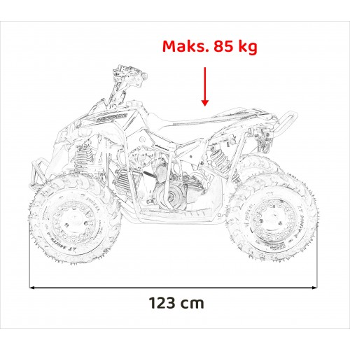 Automobilová ATV RENEGADE HIPERFECT 110CC Modrá