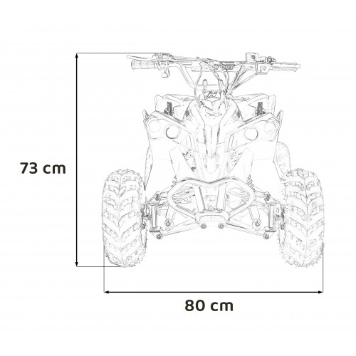 Automobilová ATV RENEGADE 110CC Modrá