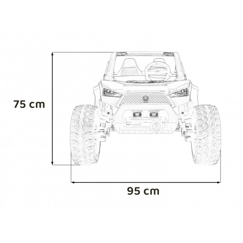 Buggy Clash STRONG 4x4 čierny