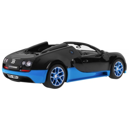 Bugatti Veyron Grand Sport Vitesse čierny RASTAR model 1:14 Diaľkovo ovládané auto + Ovládač