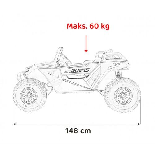 Vozidlo Buggy Clash STRONG 4x4 Červený