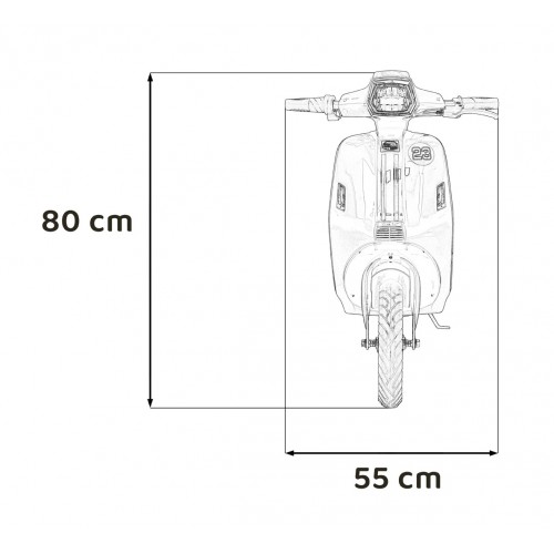 Automobilový skúter Retro 23 ružový