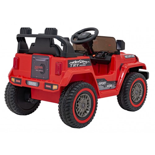 Off Road MOUNTAIN Červené vozidlo