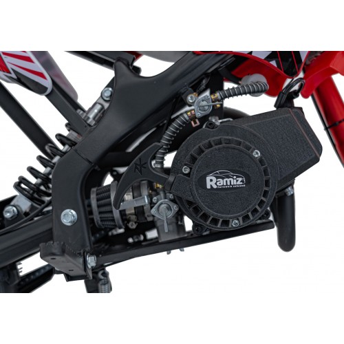 Spaľovací motor vozidla 49CC STORM červený