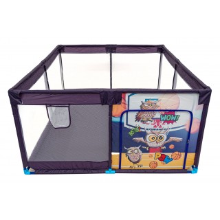 Detská ohrádka Soft Rectangle Športová sova