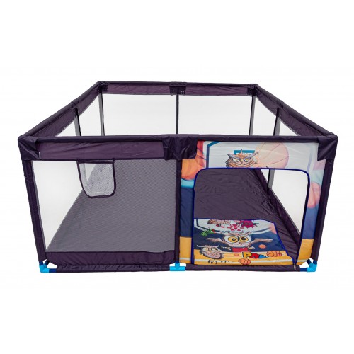 Detská ohrádka Soft Rectangle Športová sova