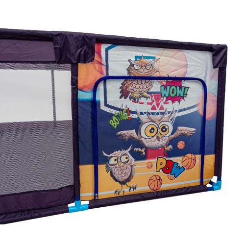 Detská ohrádka Soft Rectangle Športová sova