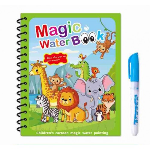 Kniha maľovanie zvierat vodou