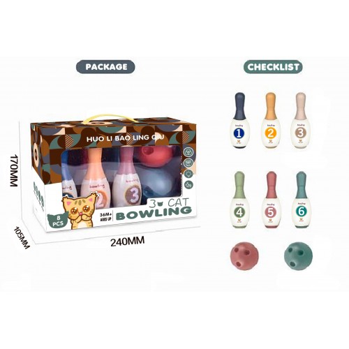 Bowlingová súprava čísel + loptičiek
