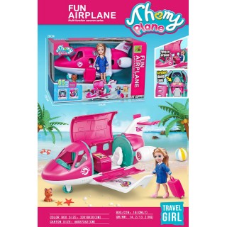 Súprava bábiky a lietadla + príslušenstvo