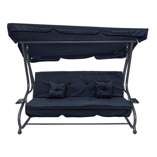 Sedadlo na záhradnú hojdačku Textilné 2x1 námornícka modrá