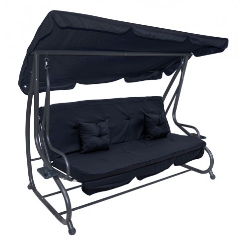 Sedadlo na záhradnú hojdačku Textilné 2x1 námornícka modrá