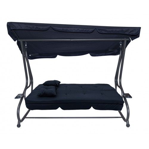 Sedadlo na záhradnú hojdačku Textilné 2x1 námornícka modrá