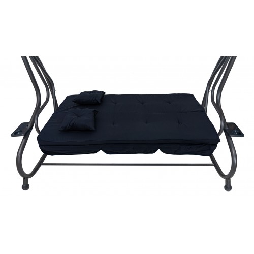 Sedadlo na záhradnú hojdačku Textilné 2x1 námornícka modrá